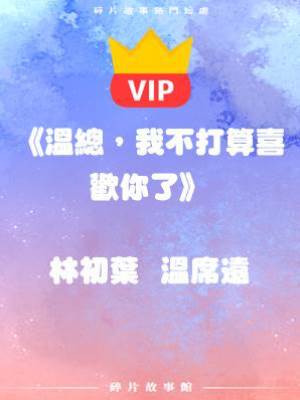 《溫總，我不打算喜歡你了》 林初葉  溫席遠