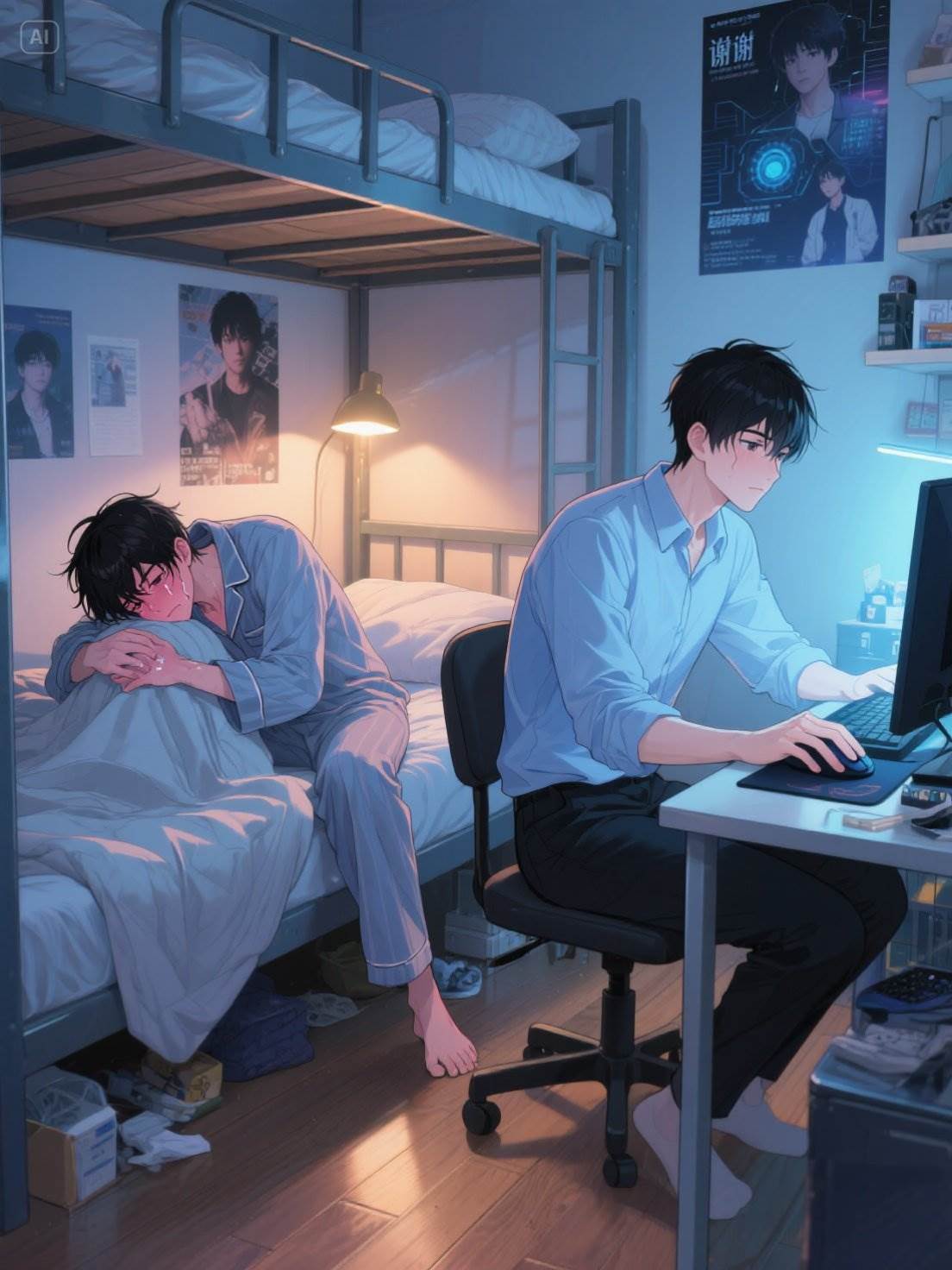 和高冷室友的鼠標共感了