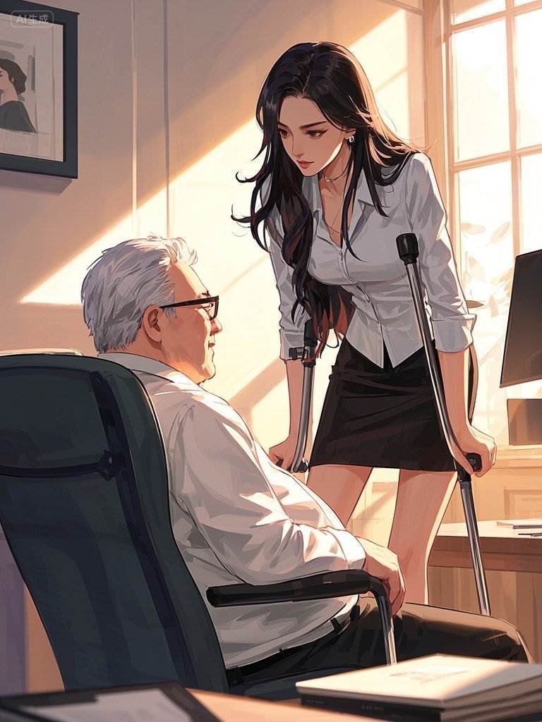 骨折后，領導逼我拄拐杖上班