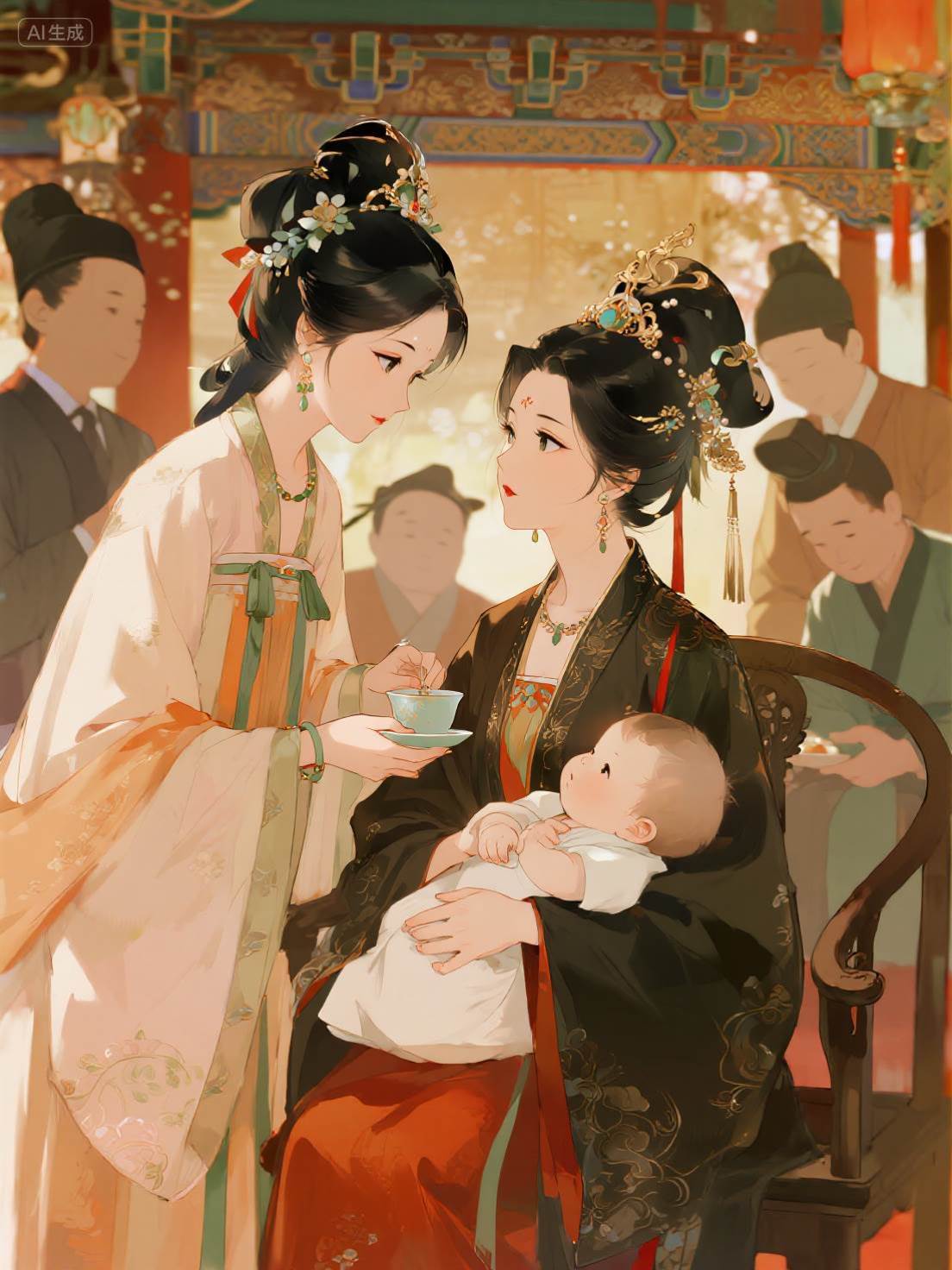 女兒滿月禮那日，駙馬說他要納平妻