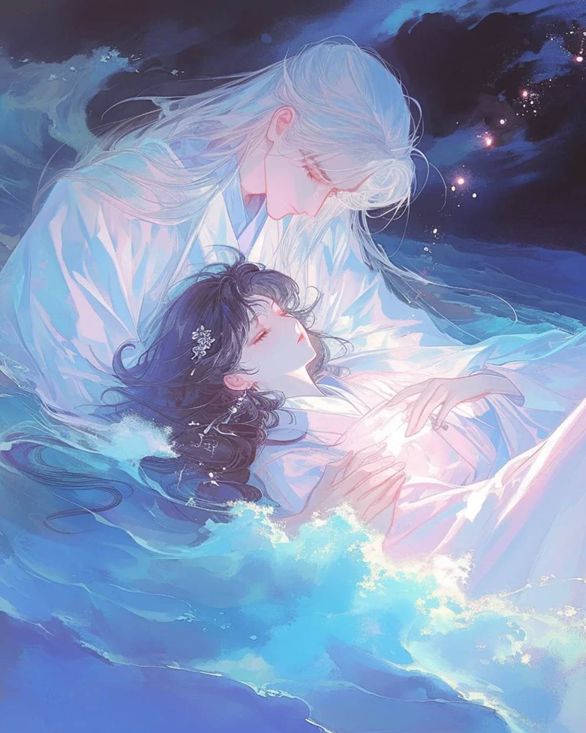 《瘋了！清冷魔尊被瘋批美人強吻了》白清染  帝墨卿