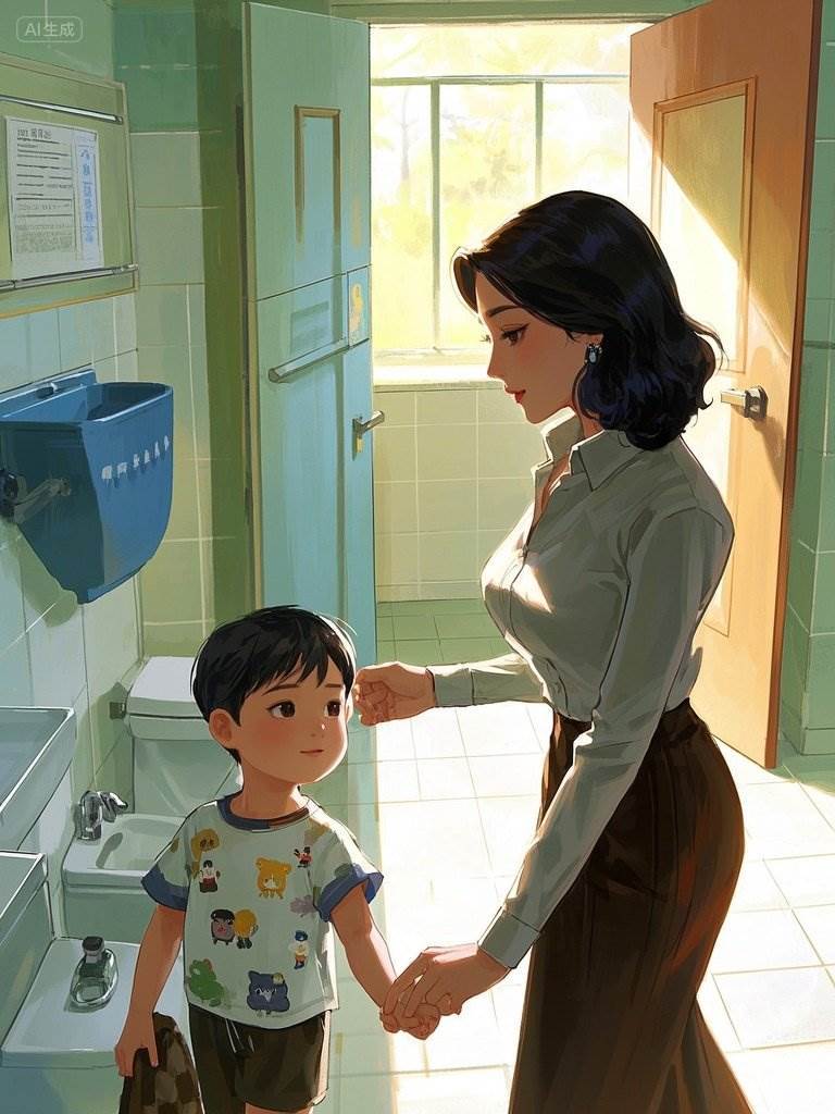 我帶學生上廁所后，顛婆媽炸了