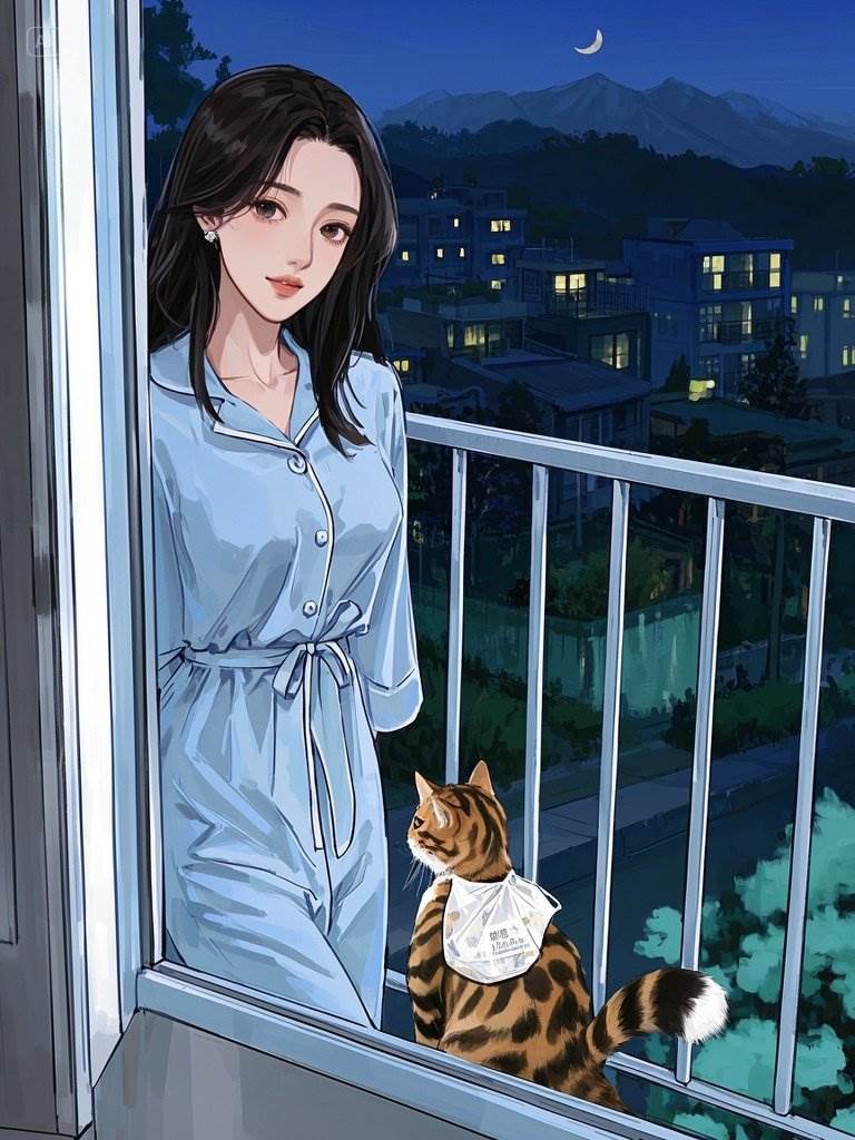 當野人被小貓外賣員領養后