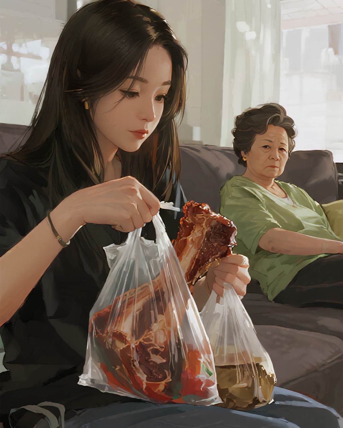 一頓排骨驗親情