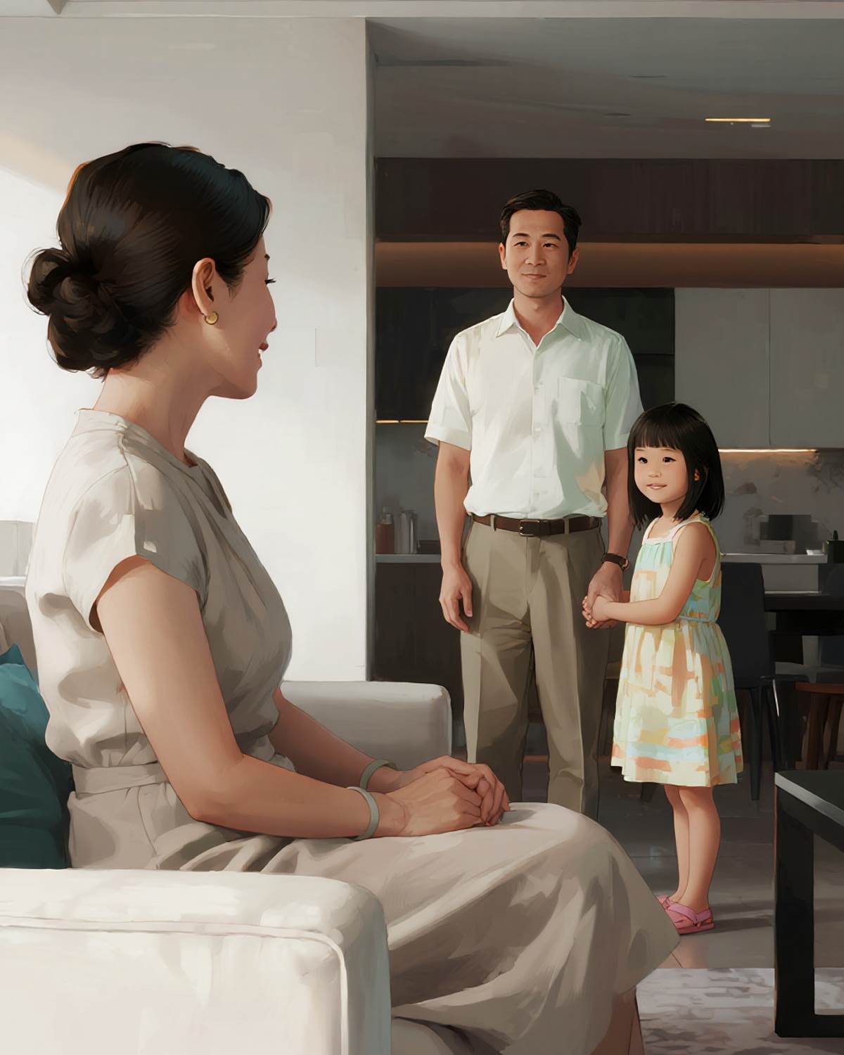 假大方老公裝模作樣，我幫他全家真大方