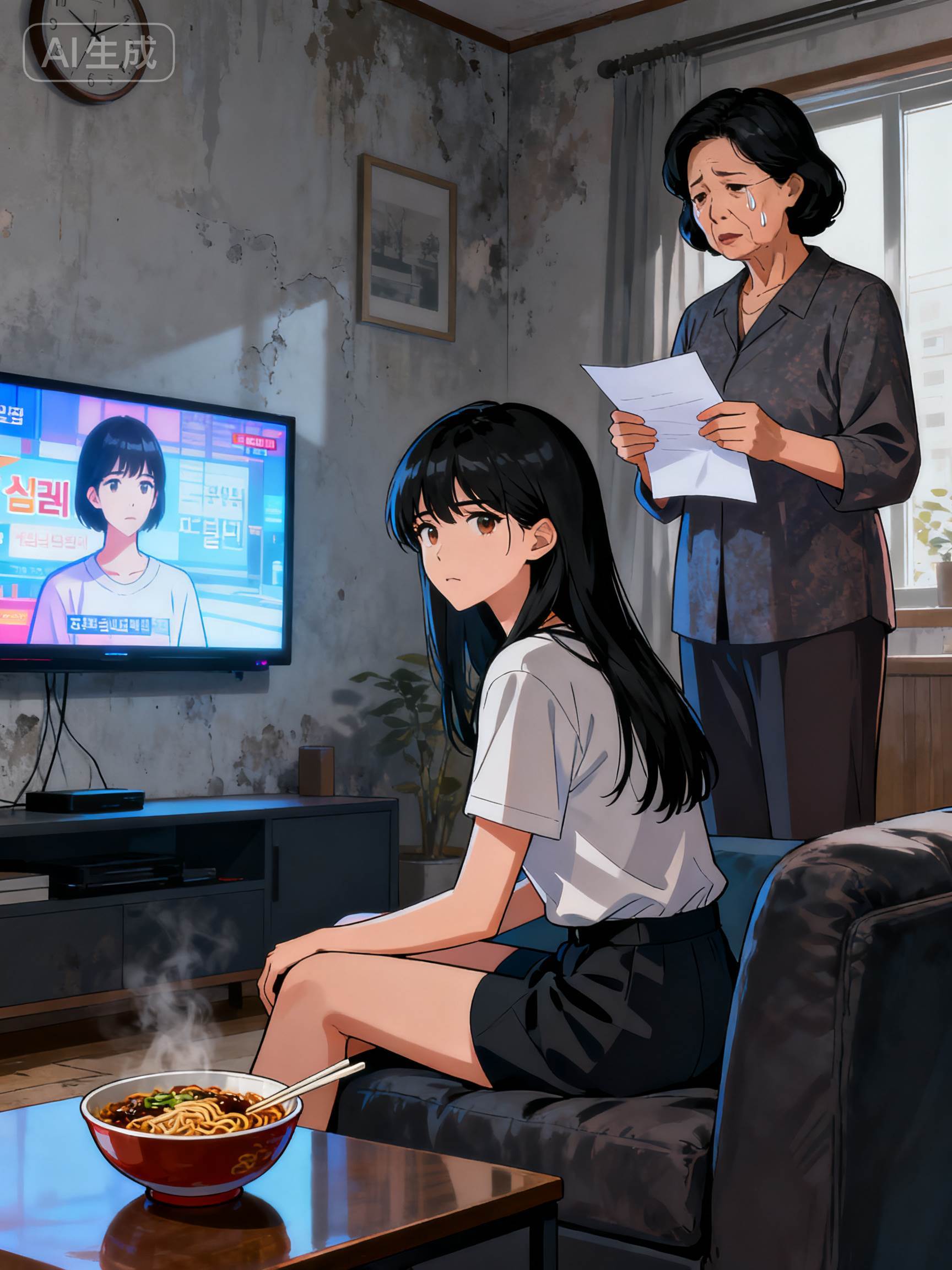 不是親生的，但我想叫她一聲媽