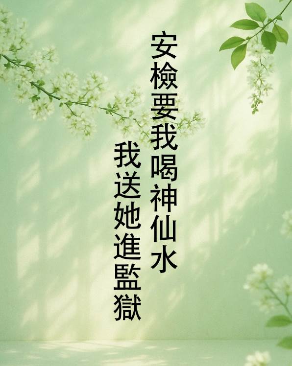 安檢要我喝神仙水，我送她進監獄