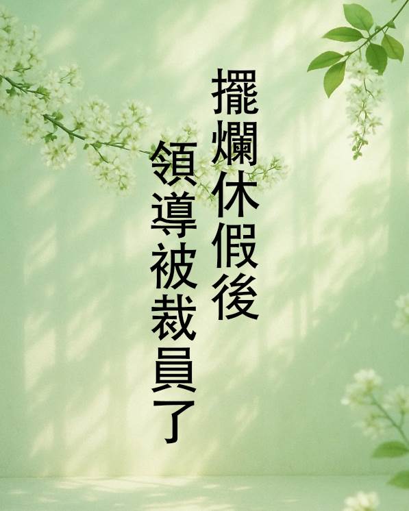 擺爛休假後，領導被裁員了