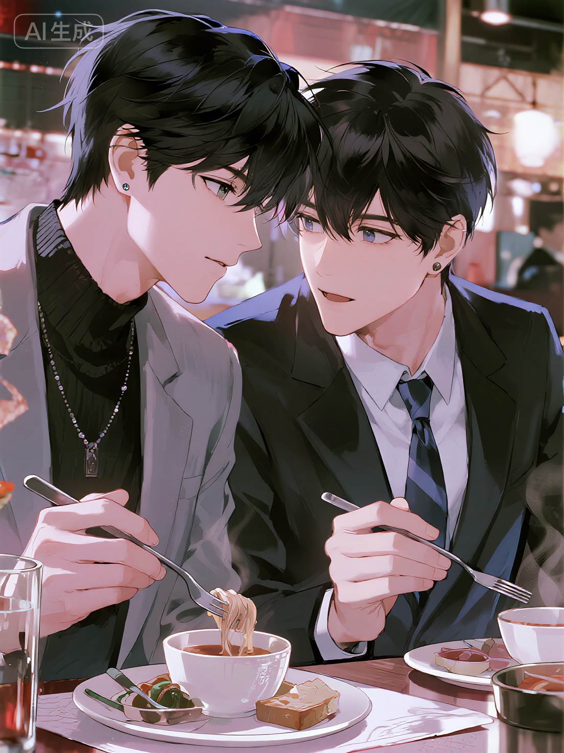 七夕約兄弟吃飯後