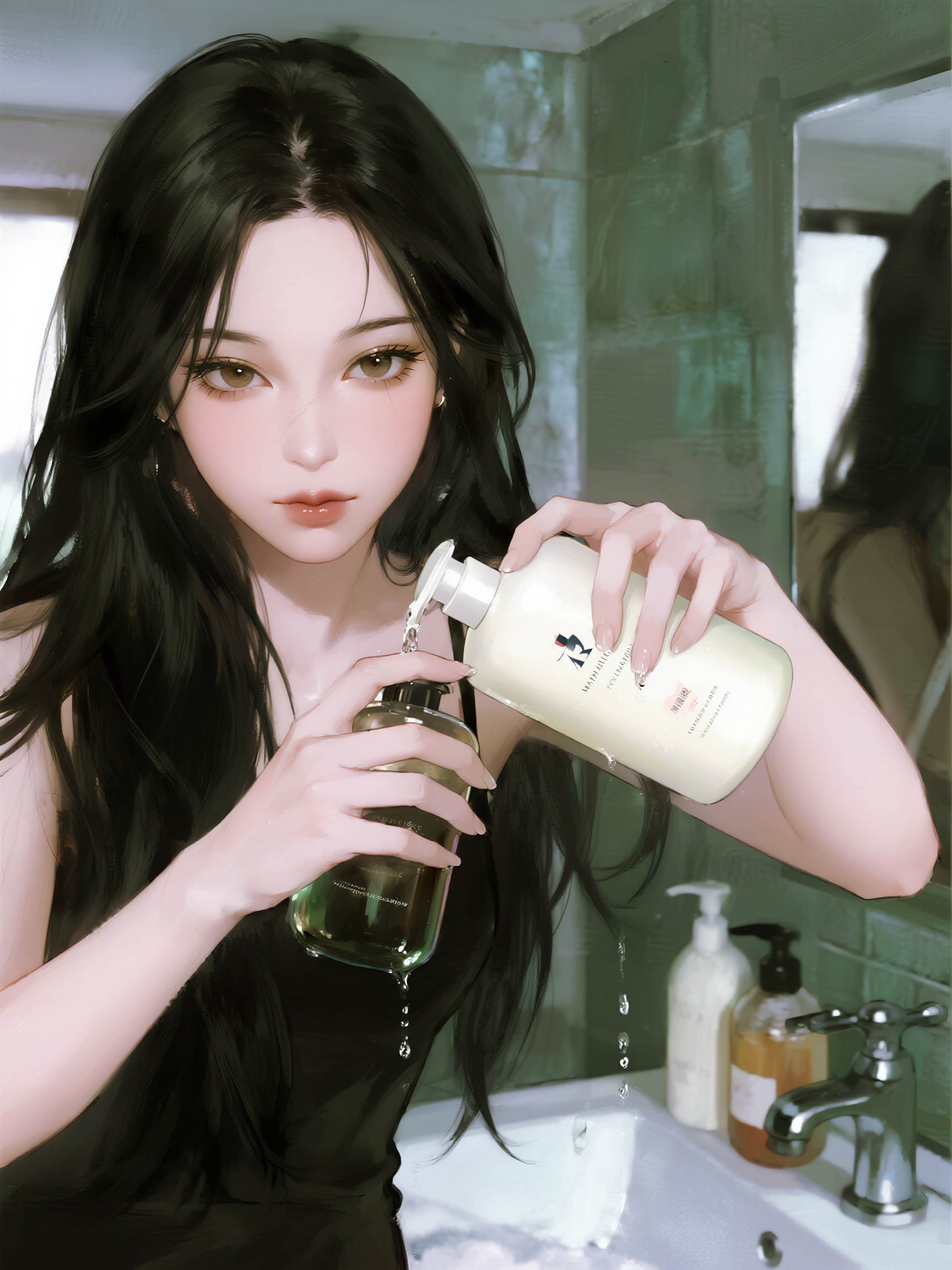 表姐霸佔臥室後，我調換了生發液