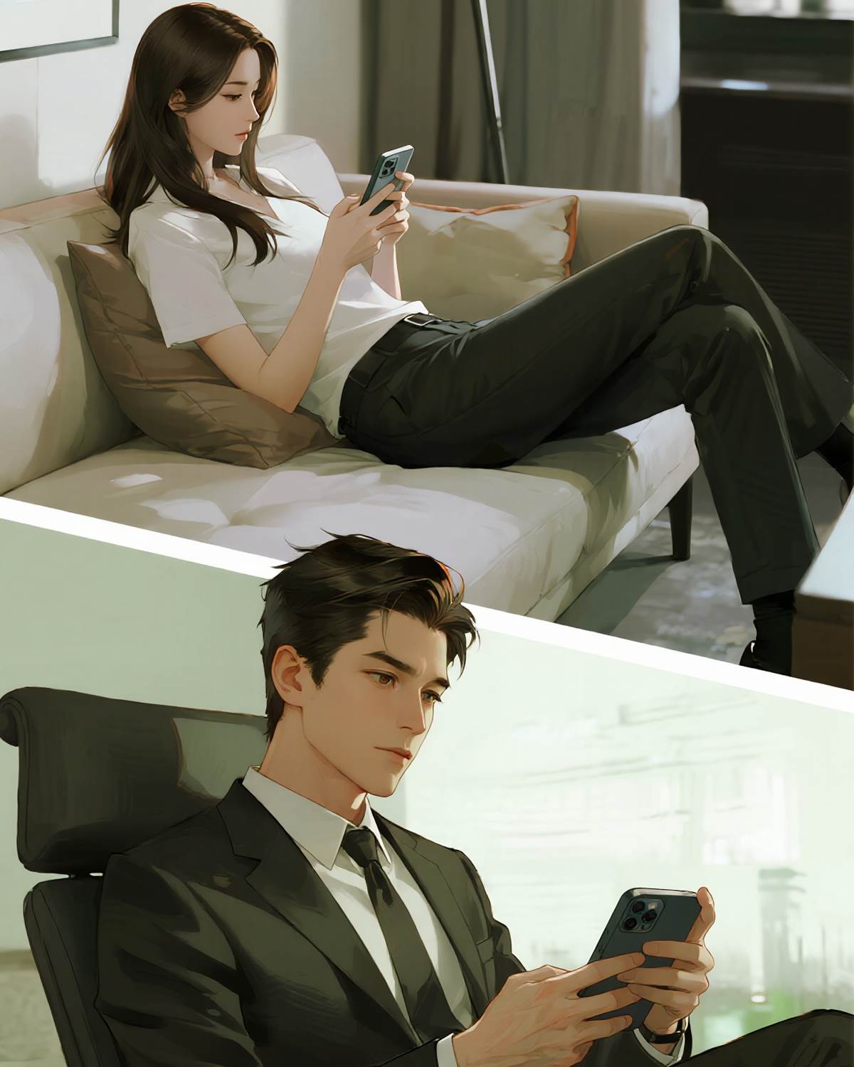 網戀對象是真霸總