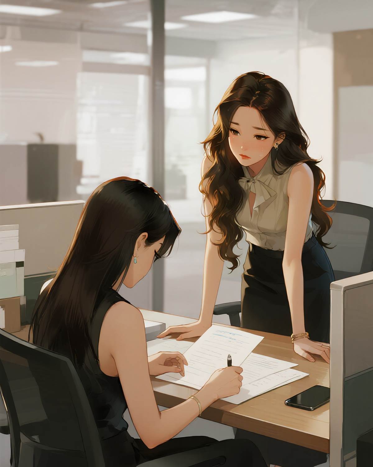 沒給實習生批假，她往我家送花圈